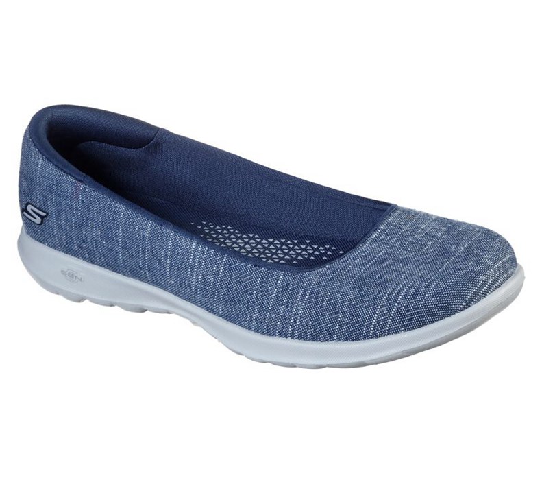 Skechers Dam Marinblå Platta Skor - Gowalk Lite - Susie - Sverige (CSWKT-7624)